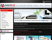Tablet Screenshot of ameritech-solutions.com